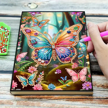 Load image into Gallery viewer, 50-Page A5 Size Butterfly Diamond Painting Diary Book Holiday Birthday Gift

