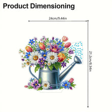 Load image into Gallery viewer, Acrylic 2D Flat Print DIY Flower Kettle Diamond Art Tabletop Decorations
