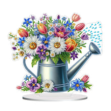 Load image into Gallery viewer, Acrylic 2D Flat Print DIY Flower Kettle Diamond Art Tabletop Decorations
