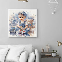 Load image into Gallery viewer, Cute Child 30*30CM(Canvas) Partial Special Shaped Drill Diamond Painting
