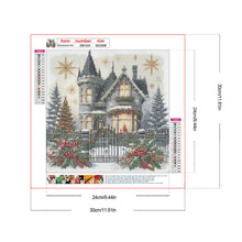Load image into Gallery viewer, Snowy House 30*30CM(Canvas) Full Round Drill Diamond Painting
