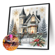 Load image into Gallery viewer, Snowy House 30*30CM(Canvas) Full Round Drill Diamond Painting
