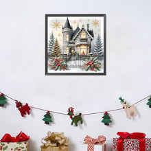 Load image into Gallery viewer, Snowy House 30*30CM(Canvas) Full Round Drill Diamond Painting
