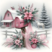 Load image into Gallery viewer, Snowy House 30*30CM(Canvas) Full Round Drill Diamond Painting
