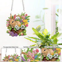 Load image into Gallery viewer, Special Shape Easter Flower Basket Diamond Painting Hanging Pendant for Party
