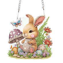Load image into Gallery viewer, Special Shape Easter Egg Bunny Diamond Painting Hanging Pendant for Party

