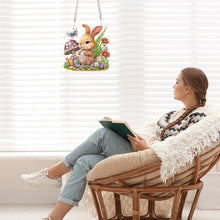 Load image into Gallery viewer, Special Shape Easter Egg Bunny Diamond Painting Hanging Pendant for Party
