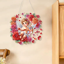 Load image into Gallery viewer, Acrylic 2D Flat DIY Rose Cupid Diamond Painting Set Hanging Diamond Art Kits
