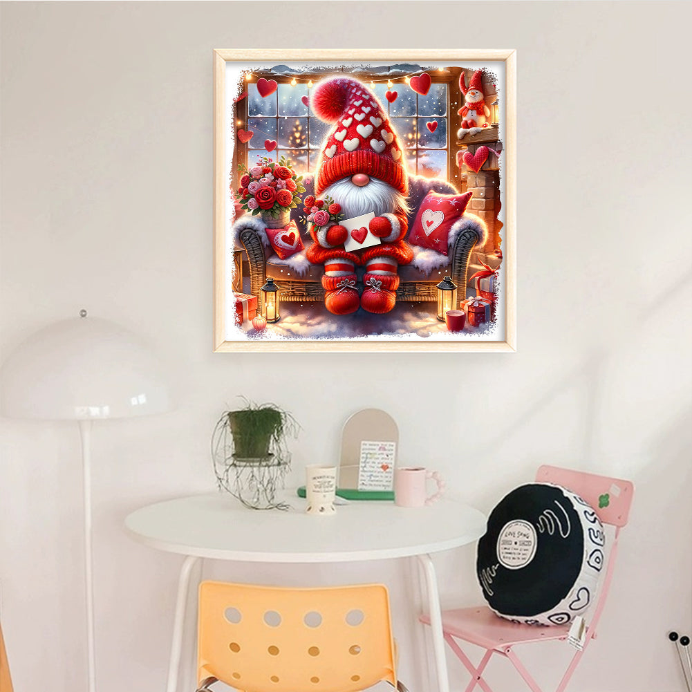 Love Rose Goblin - Full 14CT Counted Cross Stitch 40x40CM - Yishu