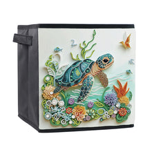 Load image into Gallery viewer, Foldable Diamond Painting Storage Bin Turtle Storage Box Diamond Painting Kit
