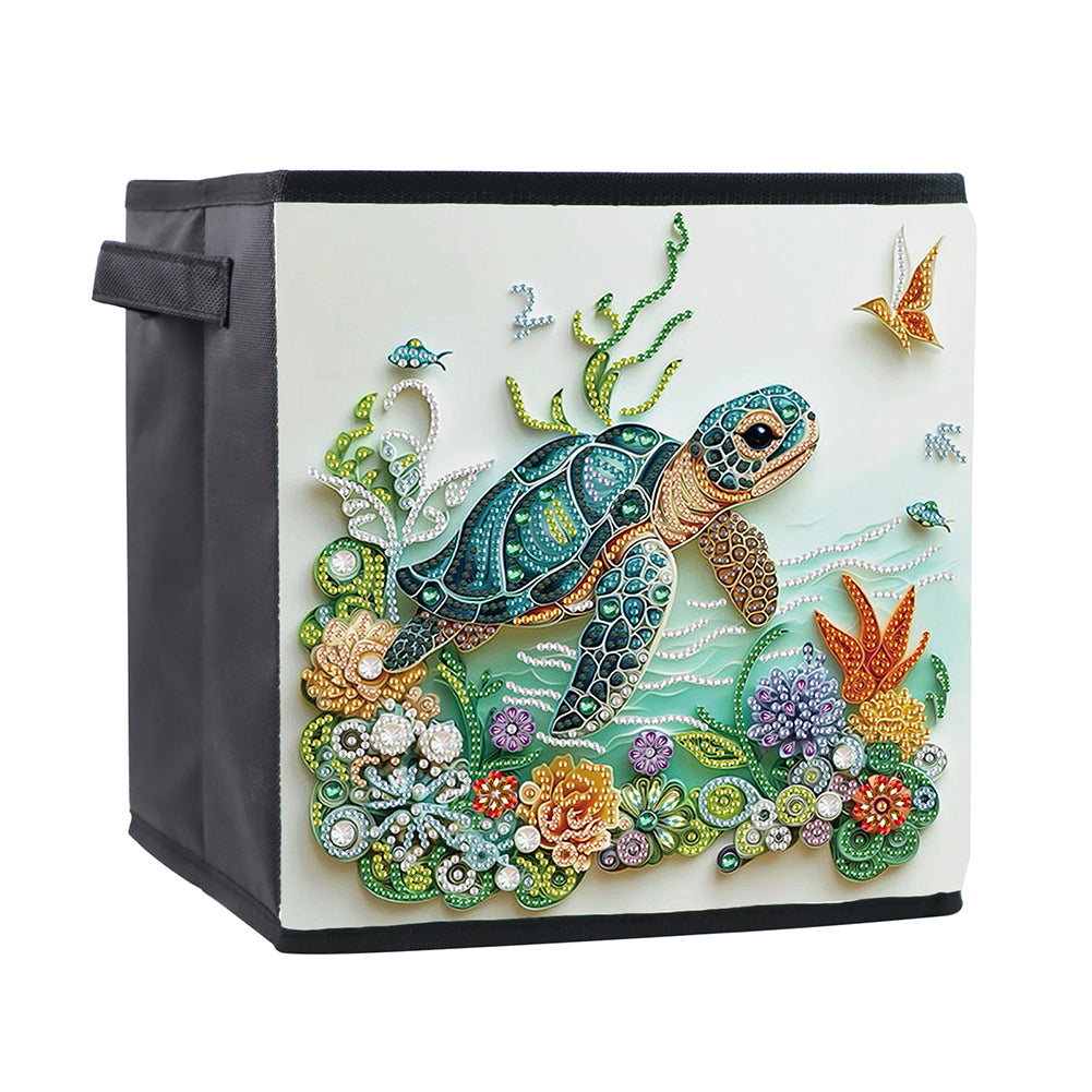 Foldable Diamond Painting Storage Bin Turtle Storage Box Diamond Painting Kit