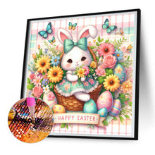 Load image into Gallery viewer, Easter Flower Egg Bunny 30*30CM(Canvas) Full Round Drill Diamond Painting
