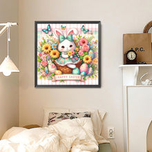 Load image into Gallery viewer, Easter Flower Egg Bunny 30*30CM(Canvas) Full Round Drill Diamond Painting
