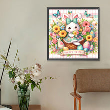 Load image into Gallery viewer, Easter Flower Egg Bunny 30*30CM(Canvas) Full Round Drill Diamond Painting
