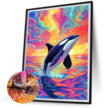 Load image into Gallery viewer, Sunset Whale 30*40CM(Canvas) Full Round Drill Diamond Painting
