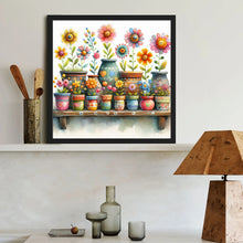 Load image into Gallery viewer, Simple Flowers 40*40CM(Canvas) Full Round Drill Diamond Painting
