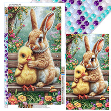 Load image into Gallery viewer, Chicken Bunny 40*70CM(Canvas) Full Round Drill Diamond Painting
