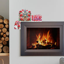 Load image into Gallery viewer, Valentines Day Castle Diamond Painting Door Corner Decor 5D DIY Wood Door Topper
