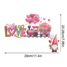 Load image into Gallery viewer, Happy Valentines Day Diamond Painting Door Corner Decor 5D DIY Wood Door Topper
