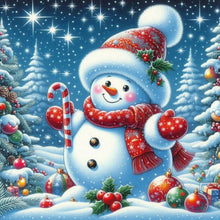 Load image into Gallery viewer, Snowman 40*40CM(Canvas) Full Round Drill Diamond Painting
