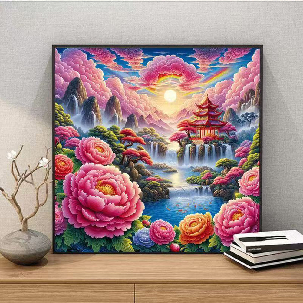 Sunrise Fairyland - Full 9CT Stamped Cross Stitch 75x75CM - Band