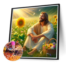 Load image into Gallery viewer, Jesus 40*40CM(Canvas) Full Round Drill Diamond Painting
