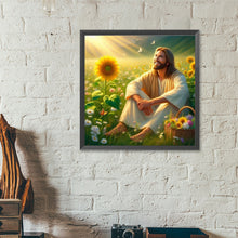 Load image into Gallery viewer, Jesus 40*40CM(Canvas) Full Round Drill Diamond Painting

