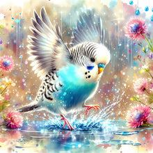 Load image into Gallery viewer, Water-Playing Parrot 40*40CM(Canvas) Full Round Drill Diamond Painting

