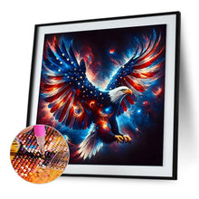 Load image into Gallery viewer, American Flag Eagle 30*30CM(Canvas) Full Round Drill Diamond Painting
