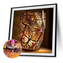 Load image into Gallery viewer, Butterfly Lights 40*40CM(Canvas) Full Round Drill Diamond Painting
