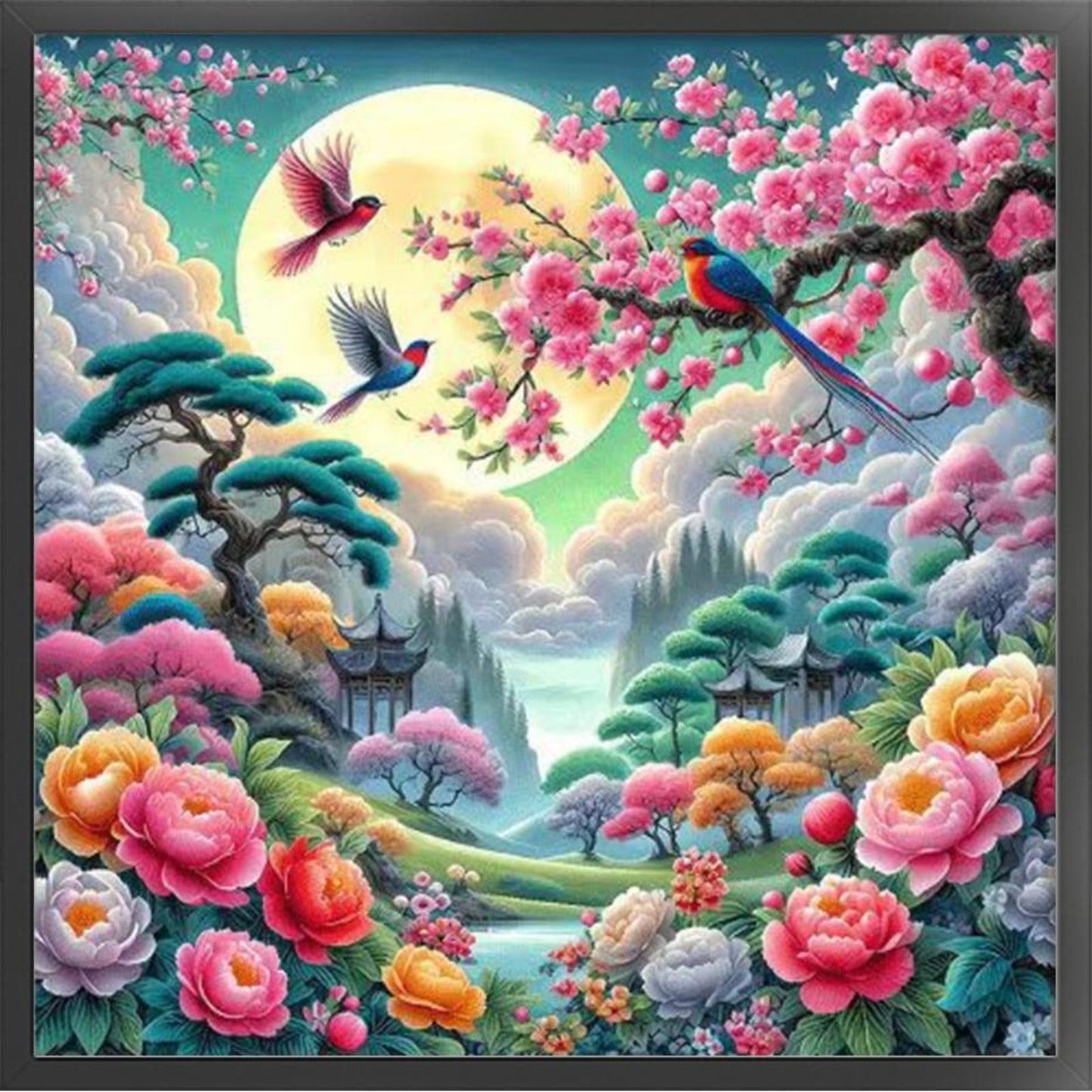 Dance Of Spring - Full 9CT Stamped Cross Stitch 75x75CM - Band
