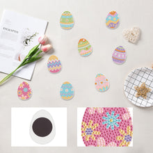 Load image into Gallery viewer, 8Pcs Easter Egg DIY Diamond Painting Fridge Magnets for Car Mailbox Decor
