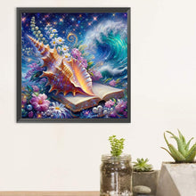 Load image into Gallery viewer, Dreamlike Conch Shell With Seawater 30*30CM(Canvas) Full Round Drill Diamond Painting
