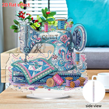 Load image into Gallery viewer, 2D Flat Flower Stitch Machine DIY Diamond Painting Desktop Ornaments Kit
