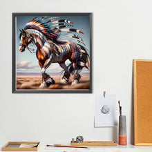 Load image into Gallery viewer, Indian Horse 40*40CM(Canvas) Full Round Drill Diamond Painting
