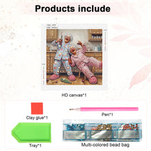 Load image into Gallery viewer, Cute Grandma 30*30CM(Canvas) Partial Special Shaped Drill Diamond Painting
