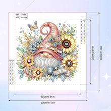 Load image into Gallery viewer, Flower Gnome 30*30CM(Canvas) Partial Special Shaped Drill Diamond Painting
