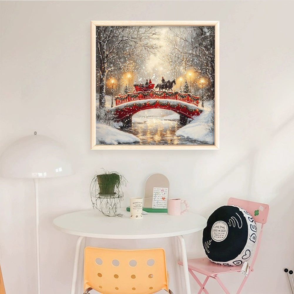 Christmas Forest - Full 14CT Counted Cross Stitch 40x40CM - Yishu