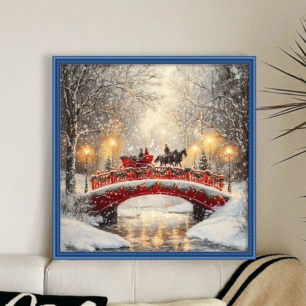 Christmas Forest - Full 14CT Counted Cross Stitch 40x40CM - Yishu