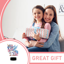 Load image into Gallery viewer, DIY Unicorn Diamond Art Painting Lamp Double Sided Diamond Painting Night Light
