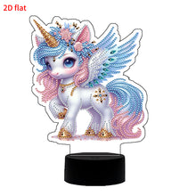 Load image into Gallery viewer, DIY Unicorn Diamond Art Painting Lamp Double Sided Diamond Painting Night Light

