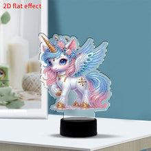 Load image into Gallery viewer, DIY Unicorn Diamond Art Painting Lamp Double Sided Diamond Painting Night Light
