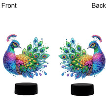 Load image into Gallery viewer, DIY Peacock Diamond Art Painting Lamp Double Sided Diamond Painting Night Light
