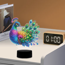 Load image into Gallery viewer, DIY Peacock Diamond Art Painting Lamp Double Sided Diamond Painting Night Light
