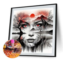 Load image into Gallery viewer, Woman&#39;S Portrait, Landscape 50*50CM(Canvas) Full Round Drill Diamond Painting
