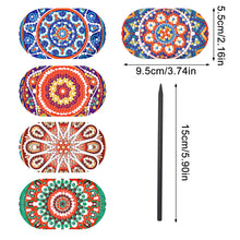 Load image into Gallery viewer, 5Pcs PU Mandala Pattern 5D DIY Diamond Hair Sticks Crafts Gifts for Women Girls
