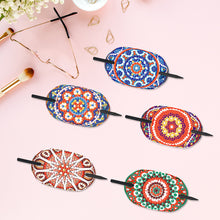 Load image into Gallery viewer, 5Pcs PU Mandala Pattern 5D DIY Diamond Hair Sticks Crafts Gifts for Women Girls
