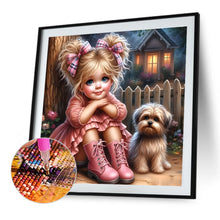 Load image into Gallery viewer, Cute Child 40*40CM(Canvas) Full Round Drill Diamond Painting
