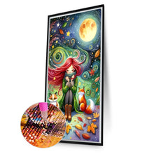 Load image into Gallery viewer, Girl And Squirrel 40*70CM(Canvas) Full Round Drill Diamond Painting
