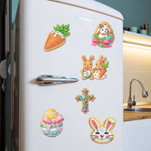 Load image into Gallery viewer, 6Pcs Happy Easter Theme DIY Diamond Painting Magnets Kit for Art Crafts Gift
